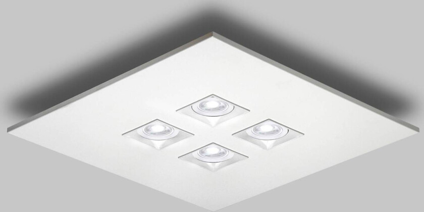 Taklampe Polifemo hvit 4 lys