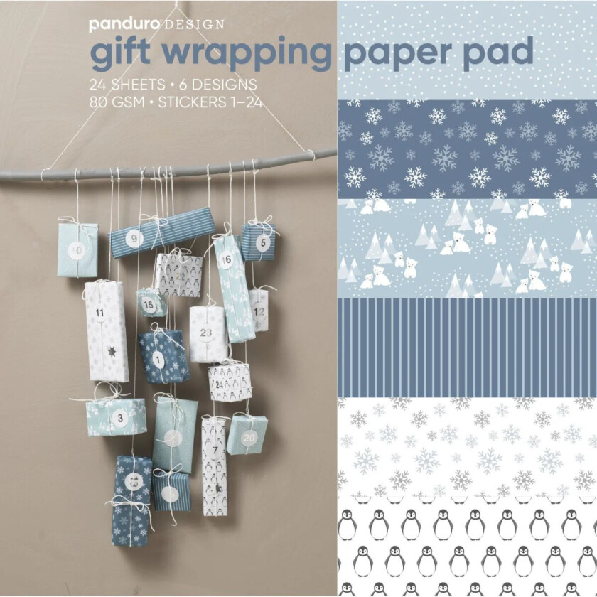 Bilde av 24 Gavepapir 30x30cm Mus