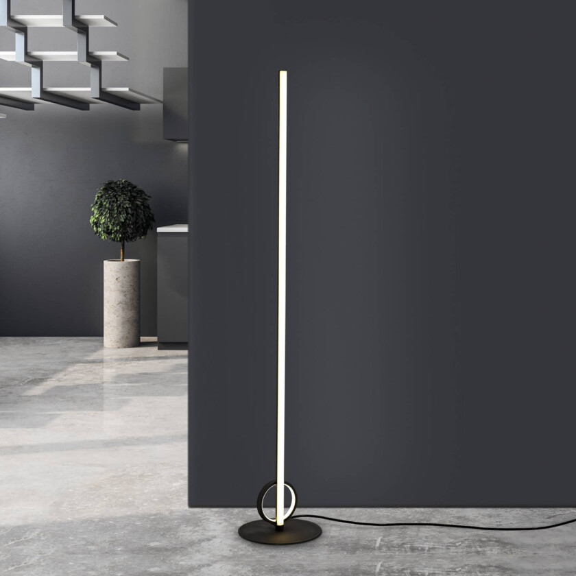 Kitesurf LED-gulvlampe, svart