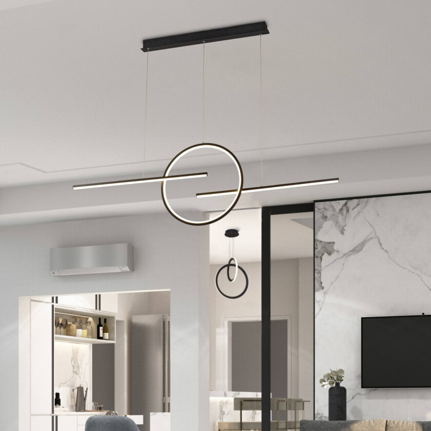 Kitesurf LED-hengelampe, 3 lyskilder, svart