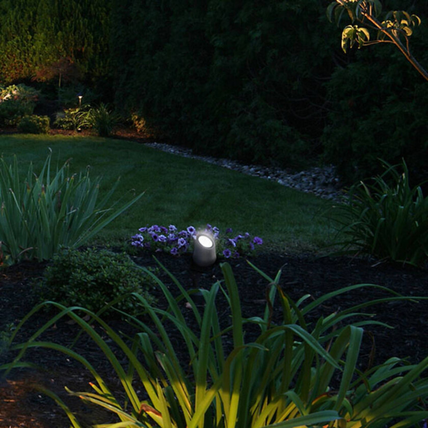 Taos utendørs spotlight, steingrå, IP65