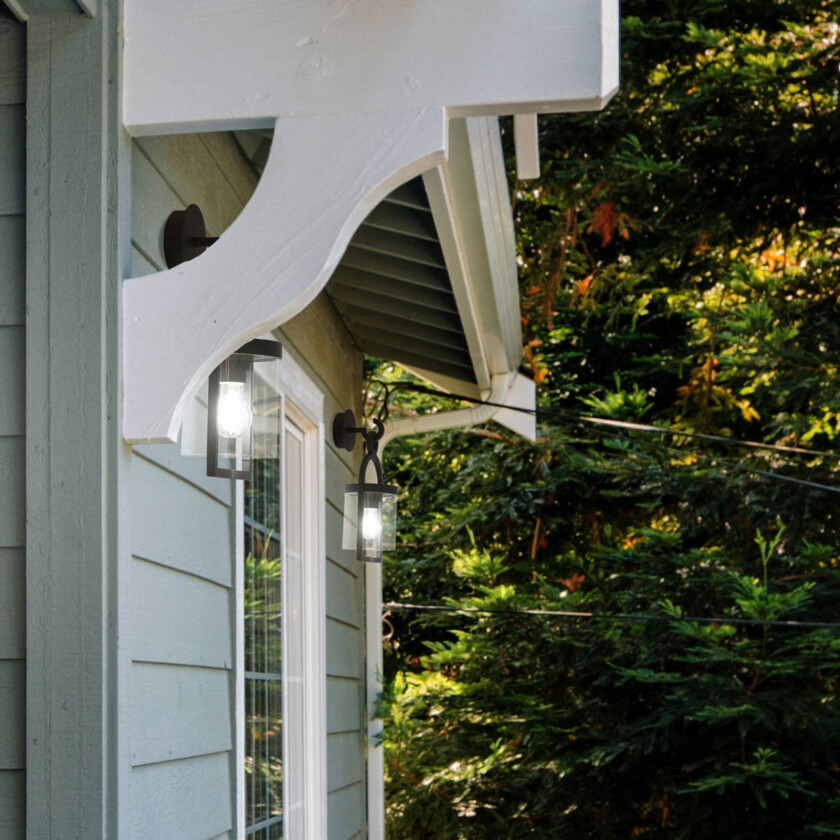 Maya utendørs vegglampe, mørk grå