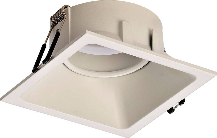 Comfort innfelt belysning, kantet, matt hvit