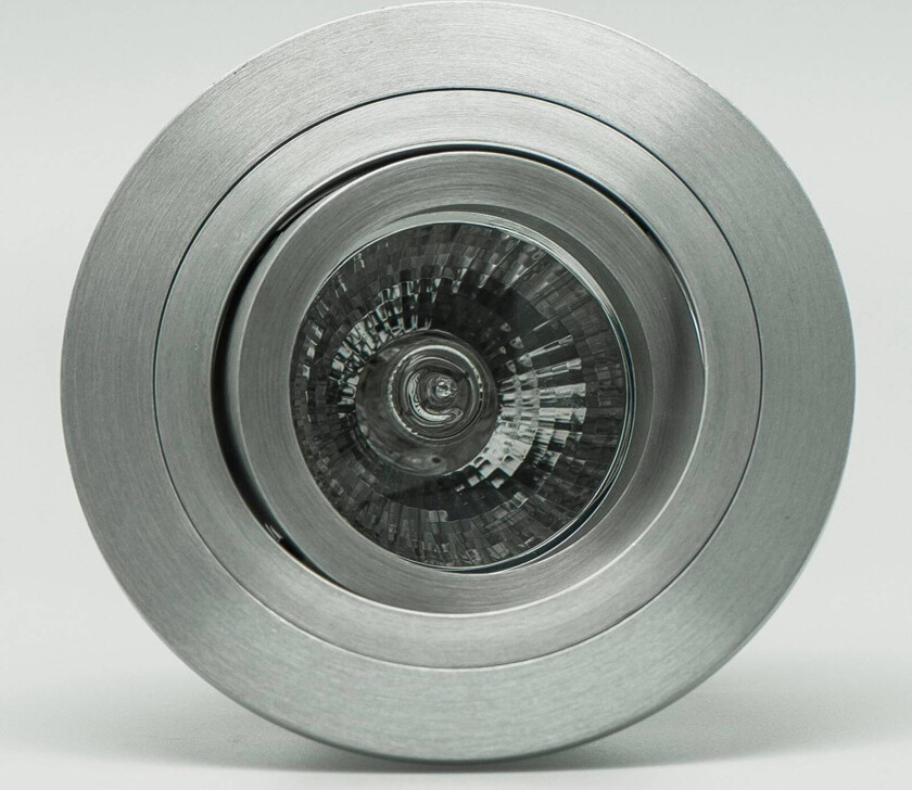 Innfelt belysning Básico, rund, aluminium