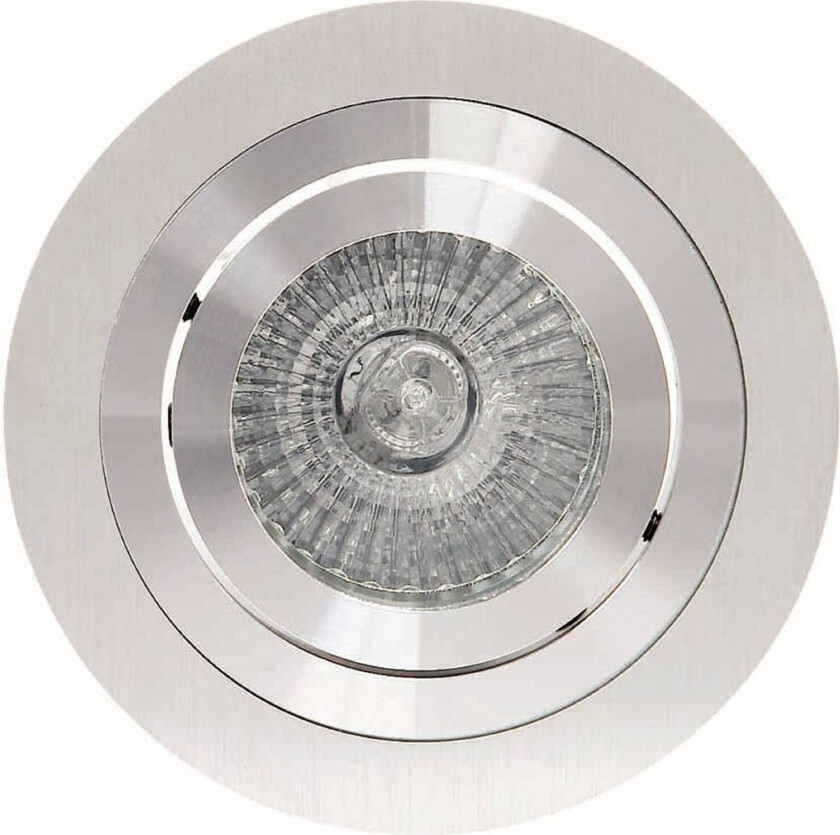 Básico innfelt lampe, rund, sateng nikkel