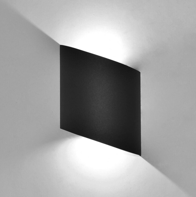 LED utendørs vegglampe Sochi i mørk grå