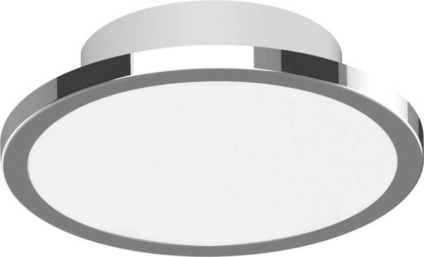 LIGHTME LED-taklampe Aqua Ø14,7 cm i krom