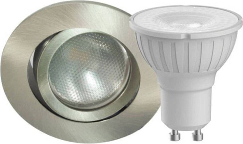 DecoclicSet LED-downlight GU10 5W jern