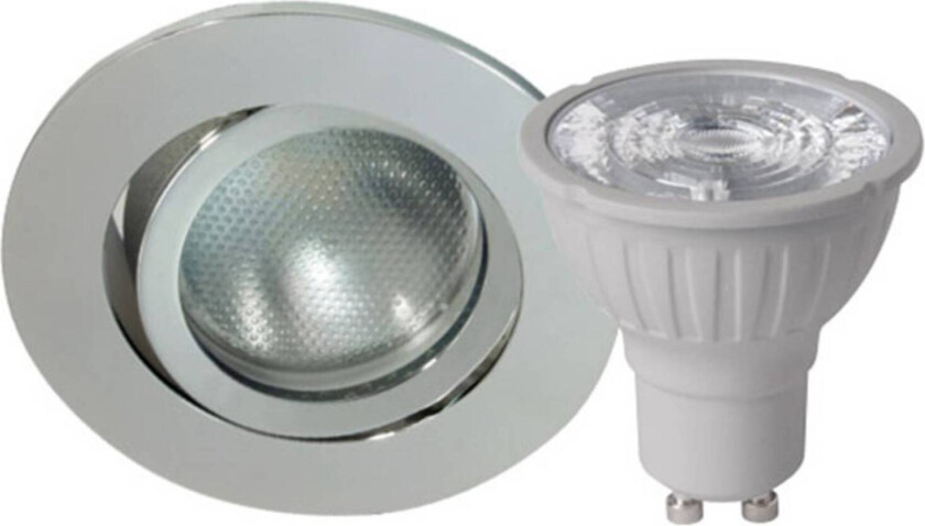 DecoclicSet downlight GU10 5,2W sølv