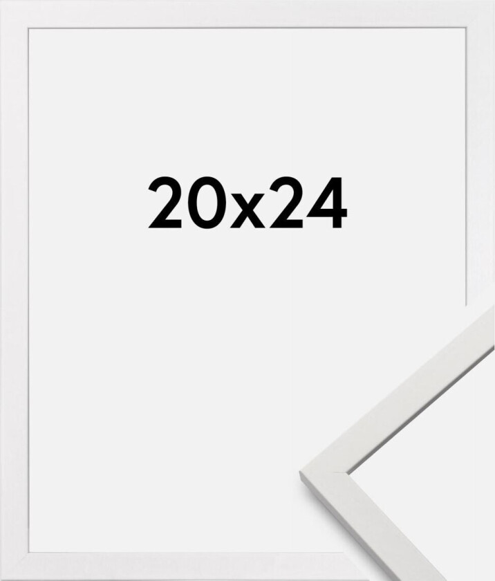 Ramme Edsbyn Akrylglass Hvit 20x24 Cm