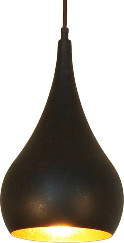 Solo hengelampe løk brun-svart, 16cm