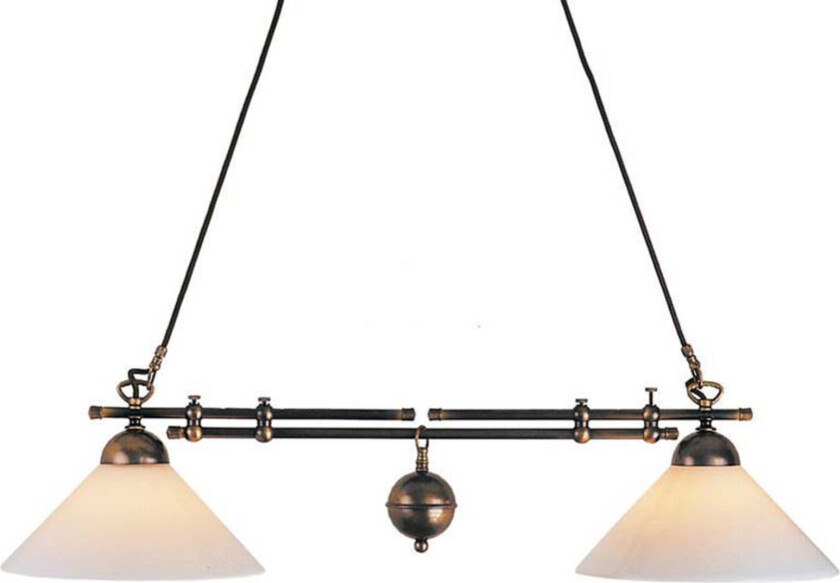 Anno 1900 pendellampe i bjelkeform 2 lk