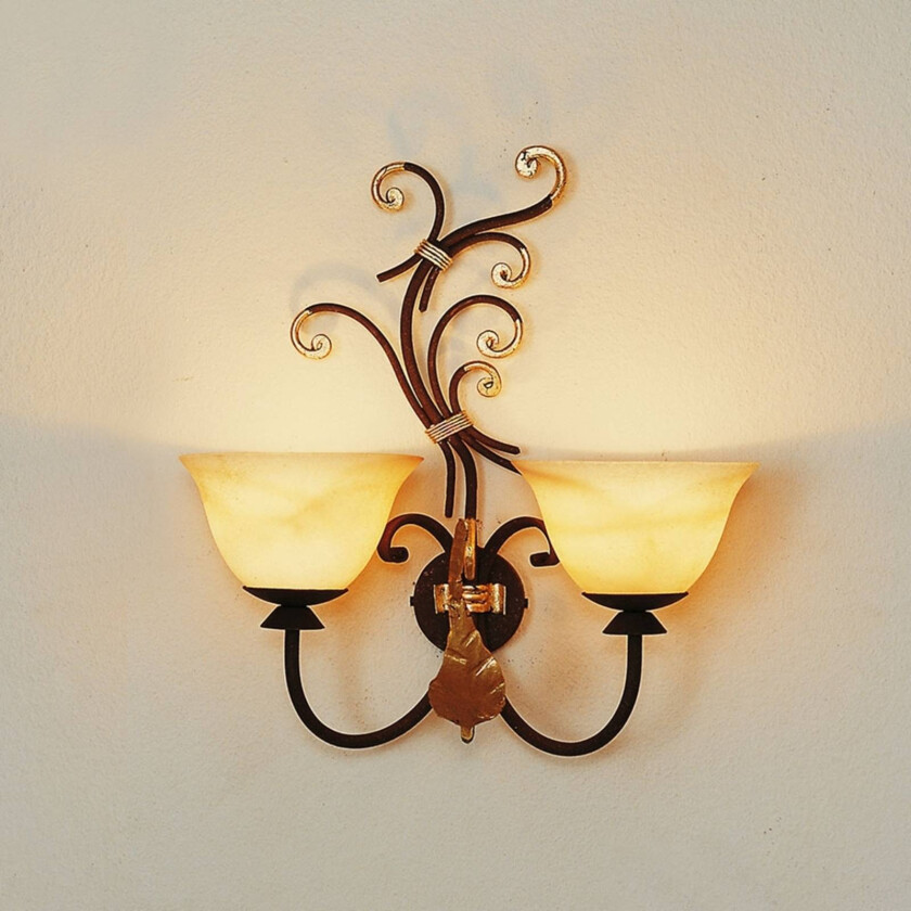 Vegglampe Florence med to lys
