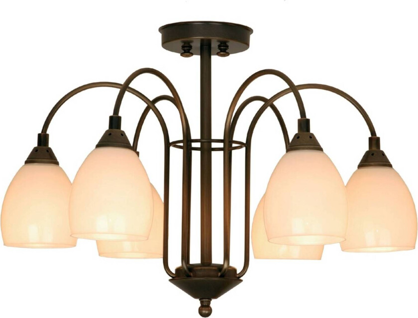 ANNO 1900 stilig taklampe med 6 lys