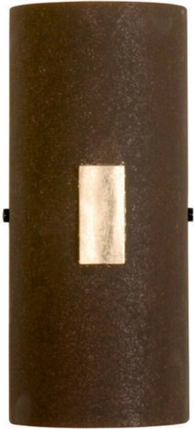 SOLO vegglampe i rustfarge med bladgull