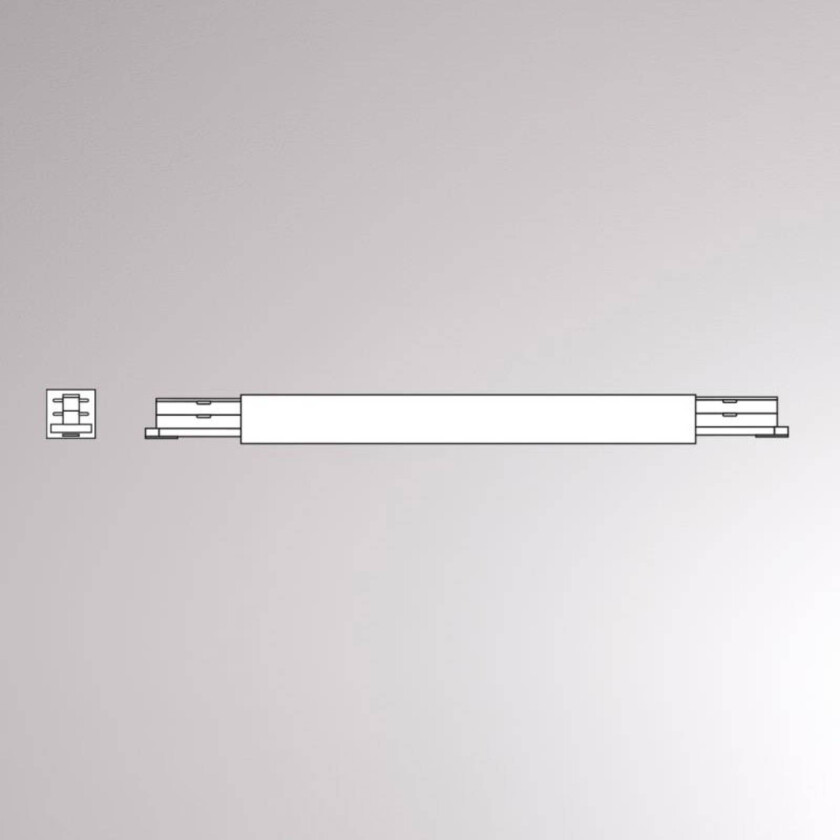 Mellomtilkobling Volare, 2-fase skinne, hvit