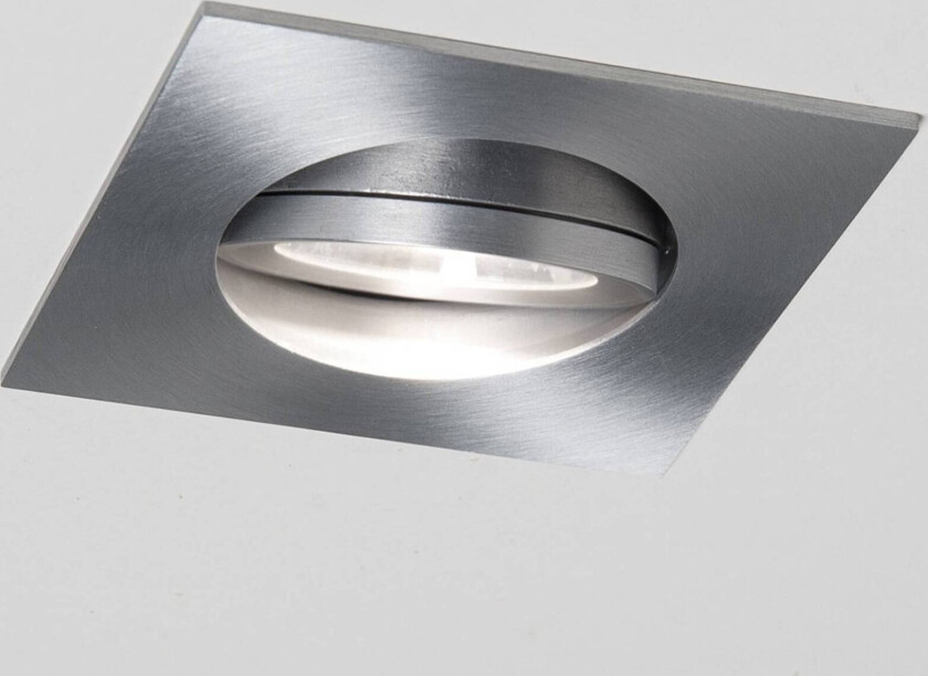 LED innfelt spotlight Agon Square aluminium 3000K 40°
