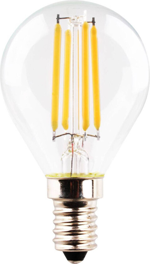 LED-dråpepære Retro E14 4W 2 700 K Filament klar