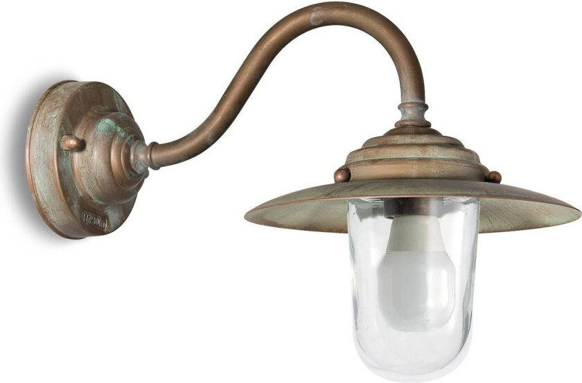 Utend vegglampe Chalet ant.mess. klar dybde 38cm