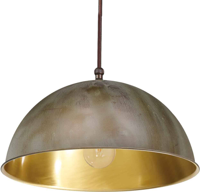 Circle hengelampe gull/antikk messing, Ø20cm