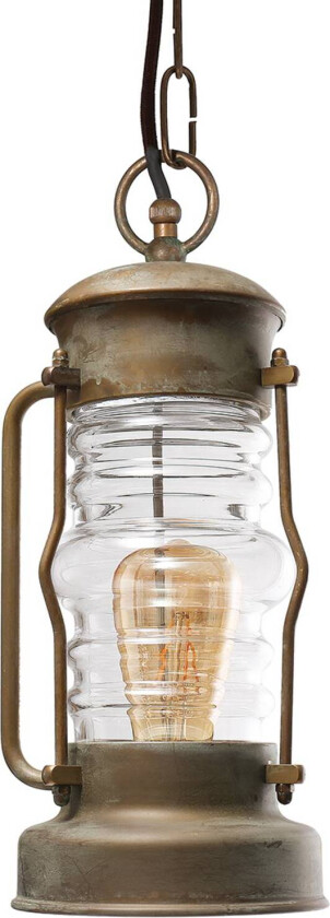 Antiko pendellampe i lanterneform, sjøvannsbestandig