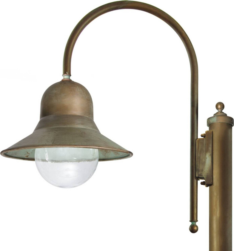 270 cm høy Felizia-stolpelampe i antikk messing