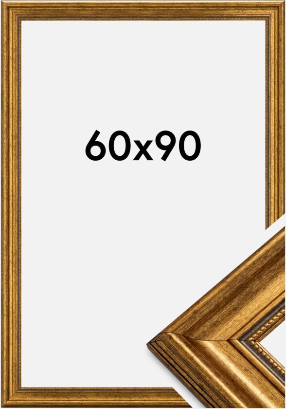 Ramme Rokoko Akrylglass Gull 60x90 Cm