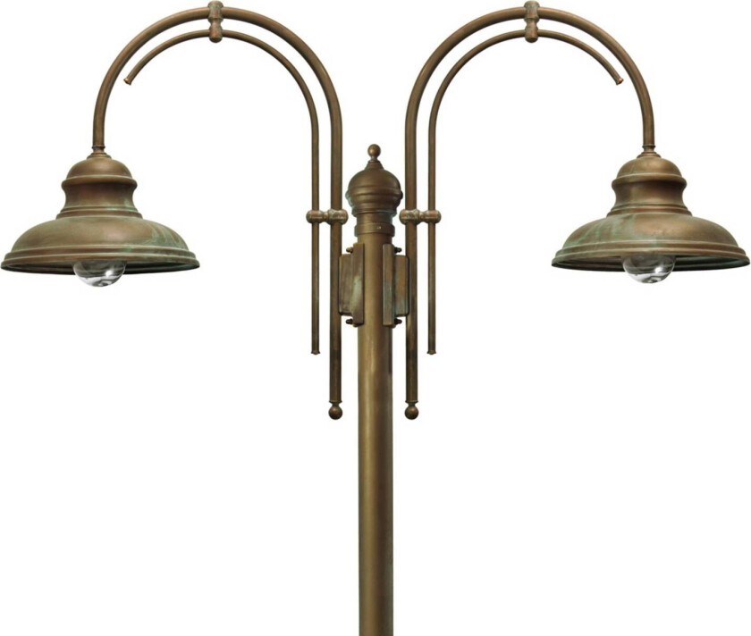 Lyktestolpe Luca, 2 lyskilder med dobbel bue