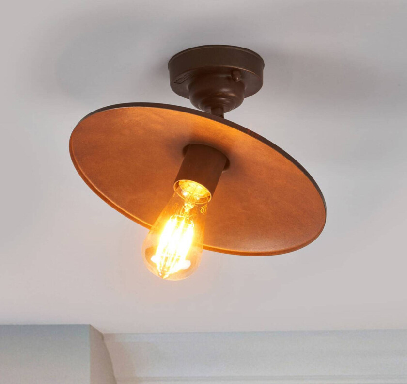 ALICE taklampe i antikk messing