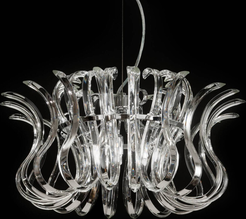 Wave glass-hengelampe - diameter 50 cm