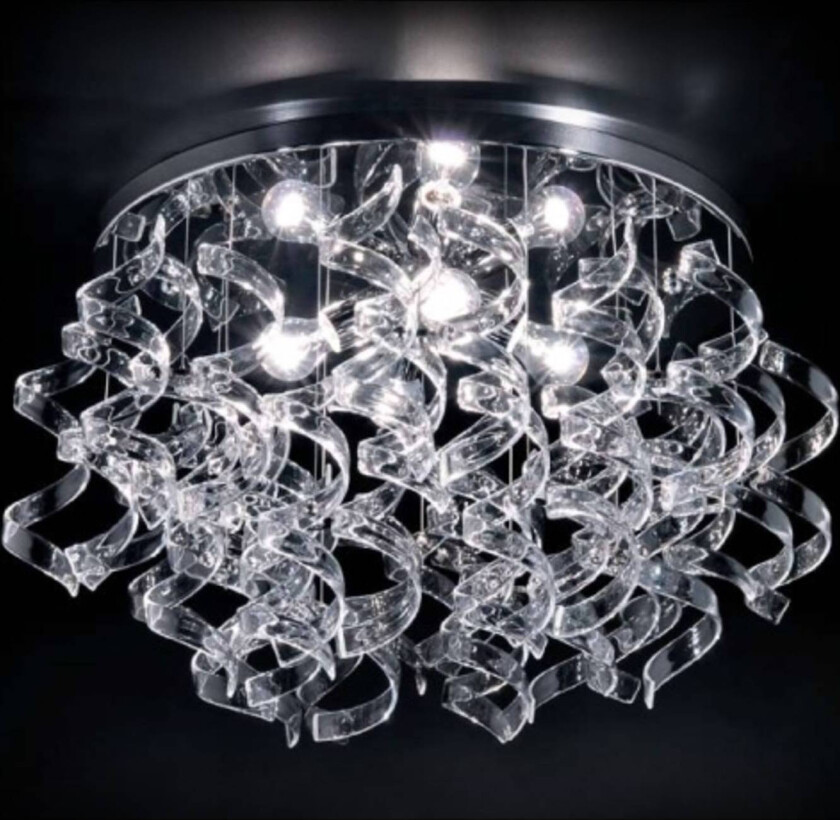 Høykvalitets taklampe CRYSTAL, 70 cm