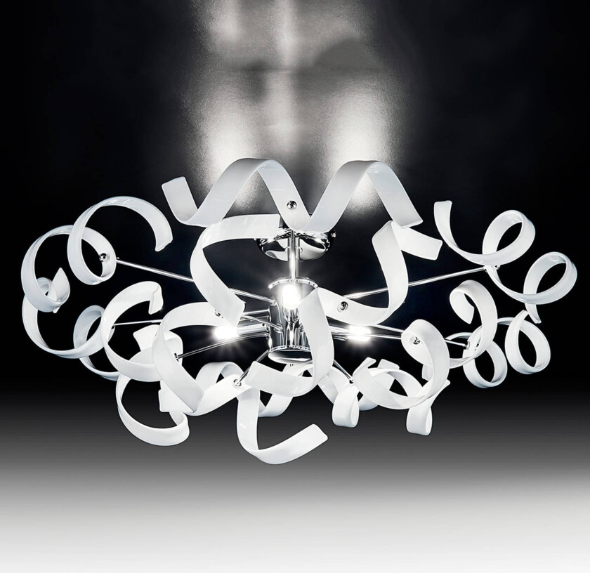 Moderne taklampe ASTRO, 3 lys, hvit