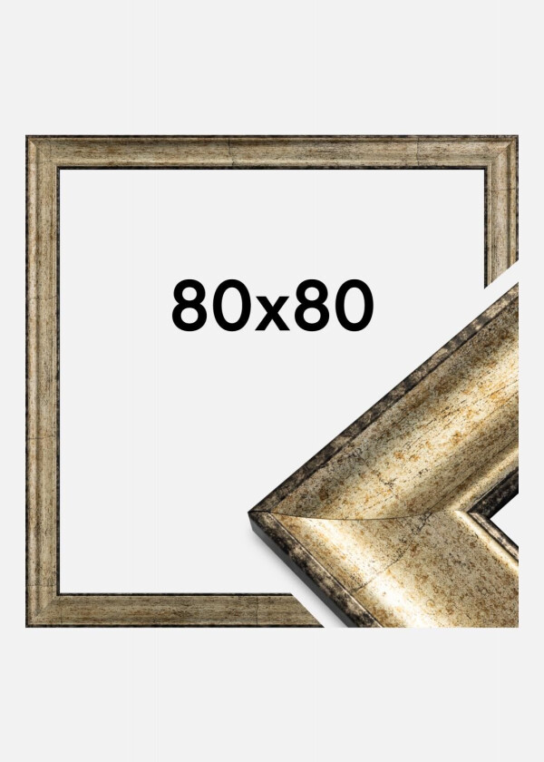 Ramme Saltsjöbaden Akrylglass Antikk Gull 80x80 Cm
