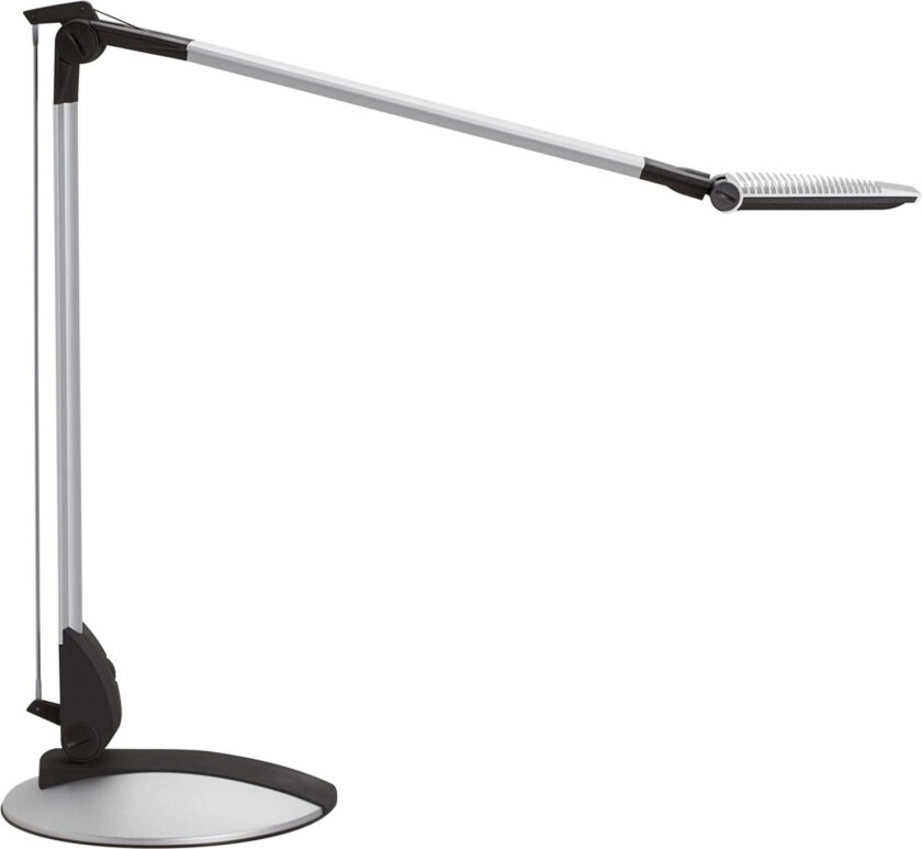 MAULoptimus LED-skrivebordslampe, sølv, stativ
