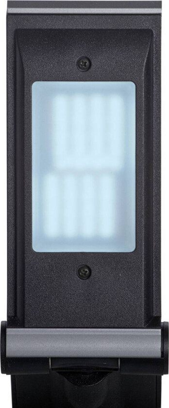 MAULoptimus LED-skrivebordslampe, sølv, med klemmesokkel