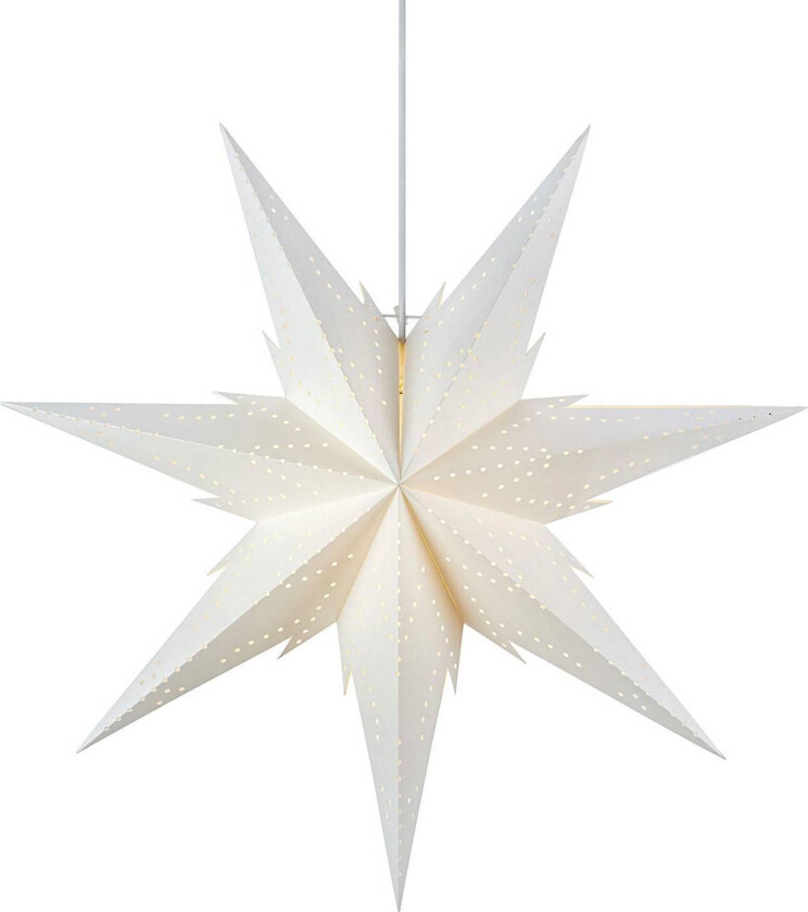 Hengende adventsstjerne Daria, hvit Ø 60 cm