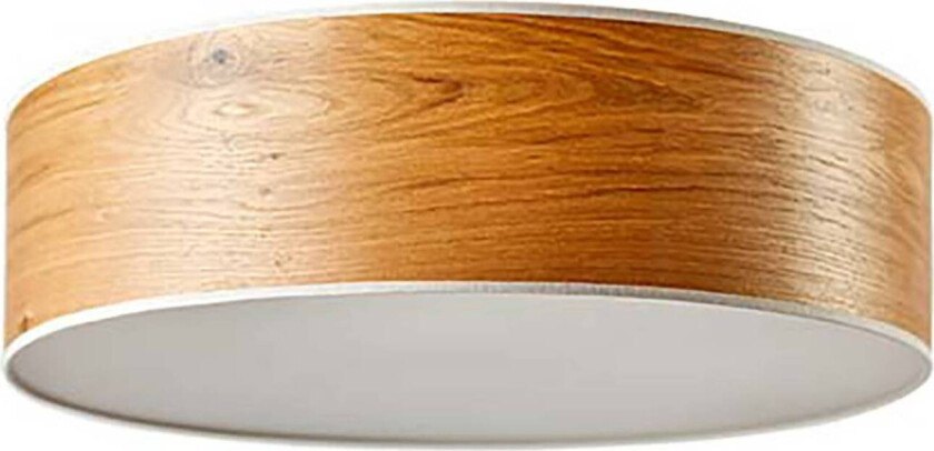 Discus taklampe 35 cm i eik