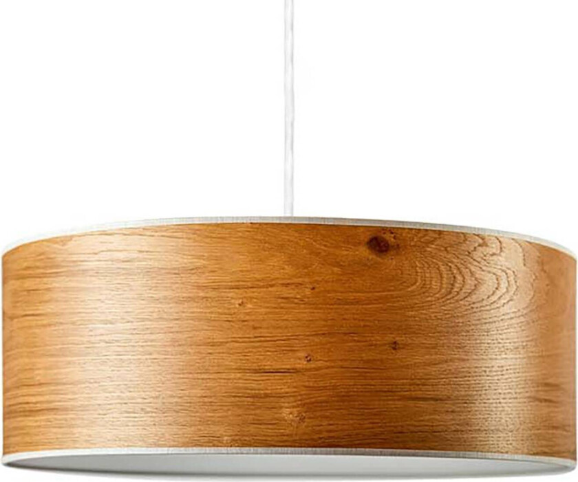 Discus hengelampe 35cm eik hvit