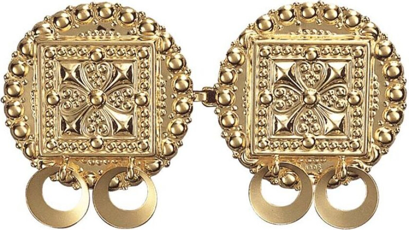 Beltespenne Follo i 830 forgylt sølv