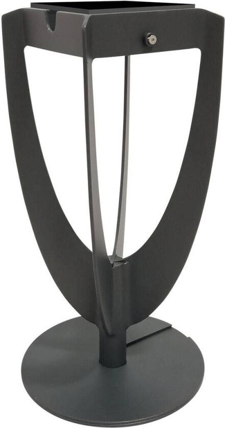 LED-solcellelampe Tulip med fot, grå