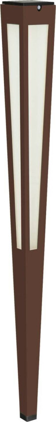 LED-solcellefakkel Tinka med sensor 120 cm corten