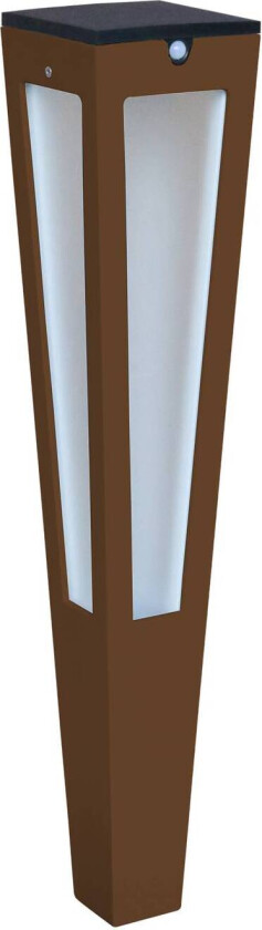 LED-solcellefakkel Tinka med sensor 62 cm corten