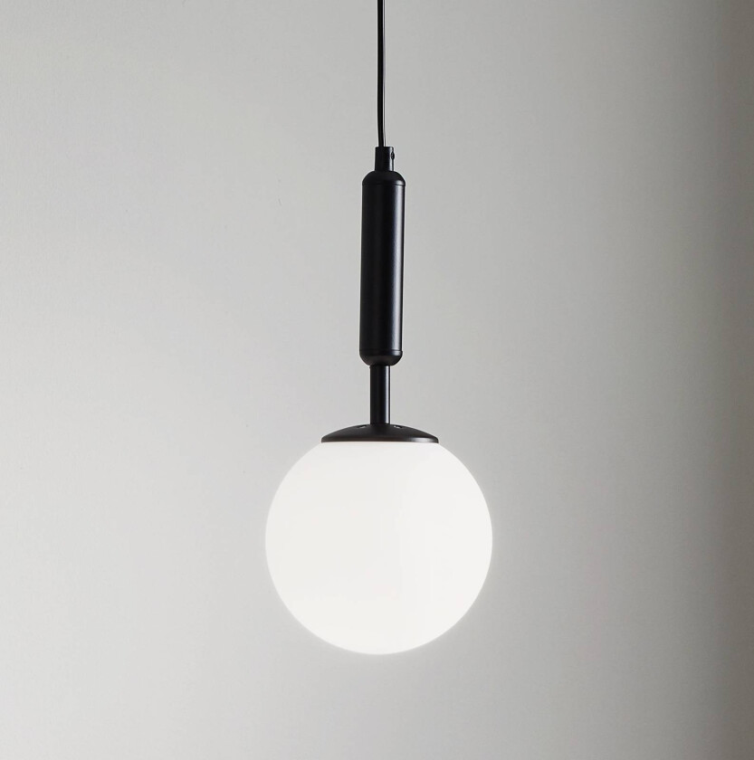 Hengelampe Nalo, enkelt lys, svart