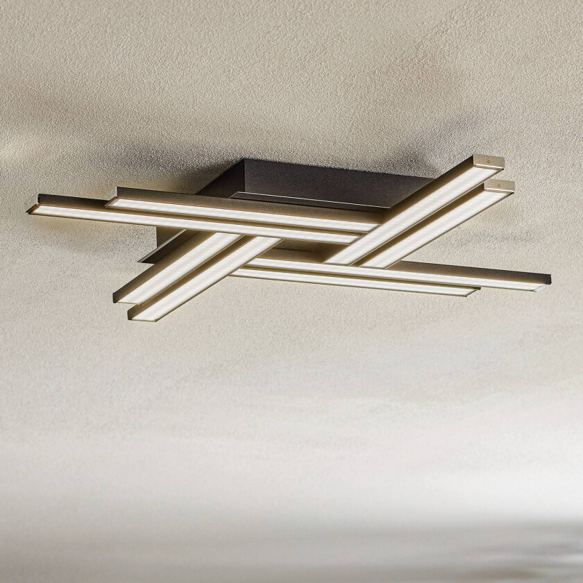 Largo LED-taklampe 8 lyskilder svart