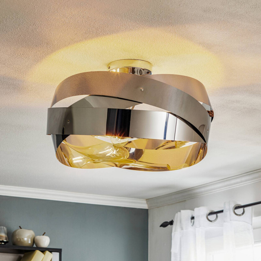 Tornado taklampe krom-nikkel 50 cm