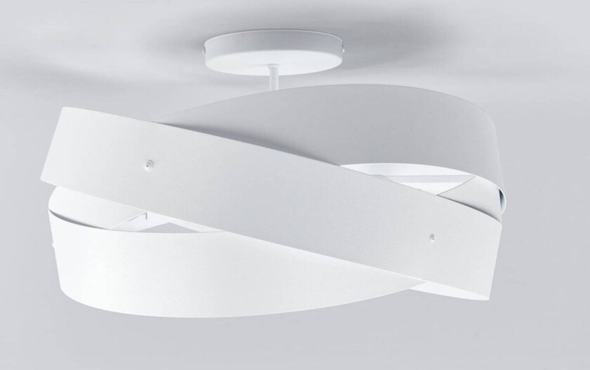 Tornado - hvit taklampe med vakre former