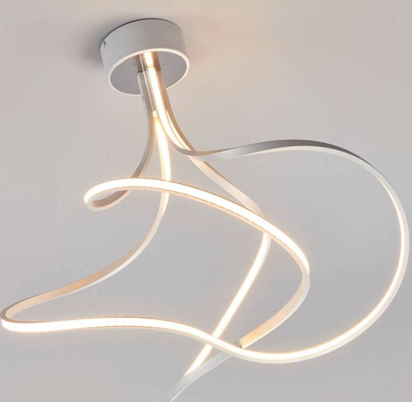 LED-taklampe Lungo alu., høyde 42 cm