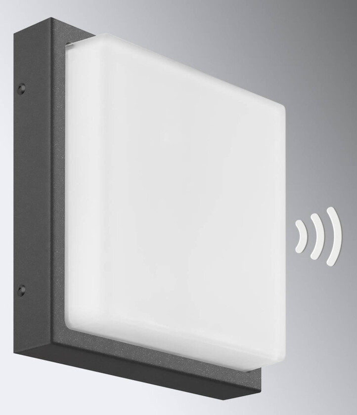 Vegglampe Ernest E27 med bevegelsessensor, grafitt