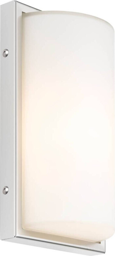 Utendørs vegglampe 040 med sensor, hvit
