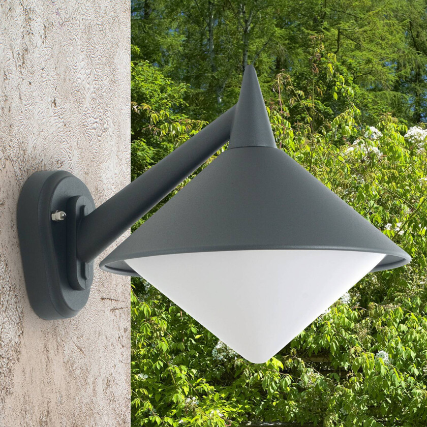Sjøvannsbestandig Liara utendørs vegglampe, grafitt